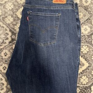 Levi's Men's Dark Blue Straight Jeans